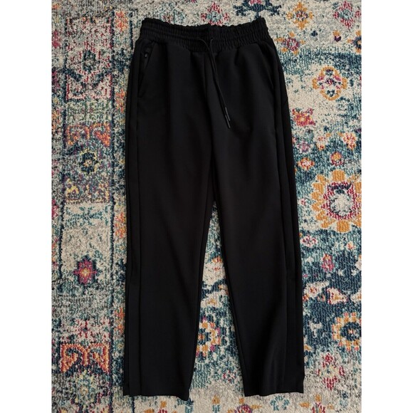 Athleta Black Metropolis Straight Leg Pants Workout Gym Hiking Size 0 - Picture 1 of 9